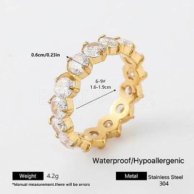 304 Stainless Steel Finger Rings for Women MF5435-18-1