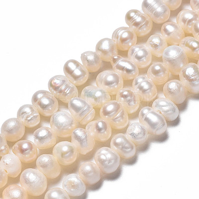 Natural Cultured Freshwater Pearl Beads Strands PEAR-N013-04B-1