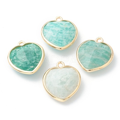 Natural Amazonite Pendants G-B009-03G-B-1