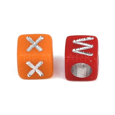 Opaque Acrylic Beads OACR-H052-02C-1