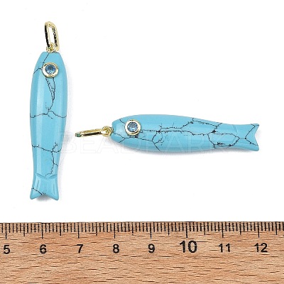 Synthetic Synthetic Turquoise Carved Pendants GG-CBA8D06-01G-08-1