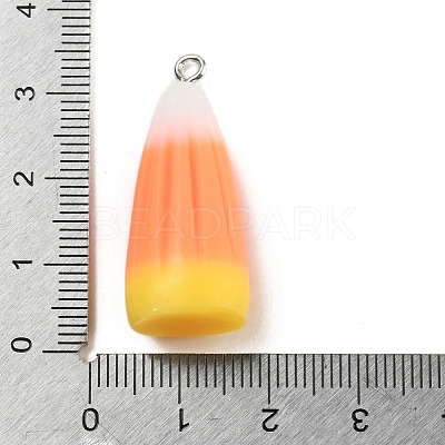 Halloween Opaque Resin Pendants X-RESI-C049-01-1