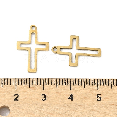 Hollow 201 Stainless Steel Laser Cut Pendants STAS-P428-11G-1