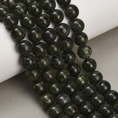 Natural Green Diopside Beads Strands GG-CBA993B-A01-10mm-1