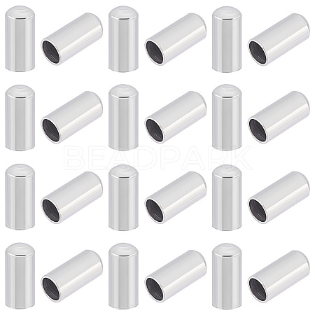 Unicraftale 100Pcs 304 Stainless Steel Cord Ends STAS-UN0041-48-1