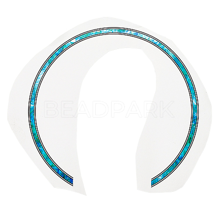 Waterproof PVC Flower Pattern Classical Guitar Sound Hole Ring Mouth Wheel Sticker DIY-WH20058-13A-1
