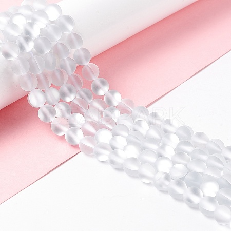 Synthetic Moonstone Beads Strands G-E573-01B-16-1