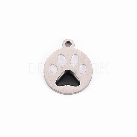 304 Stainless Steel Enamel Charms LS-STAS-Q242-039C-1