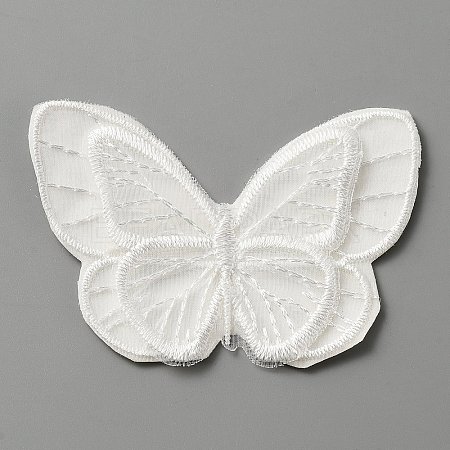 Computerized Embroidery Lace Self Adhesive/Sew on Patches DIY-WH0410-49G-1