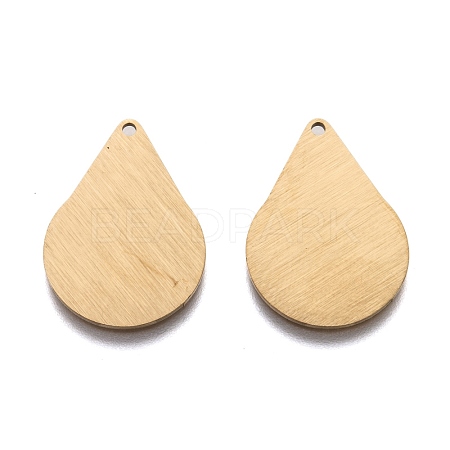 Ion Plating(IP) 304 Stainless Steel Pendants STAS-O133-05E-G-1