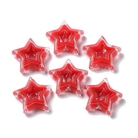 Acrylic Beads X-SACR-G033-02G-1