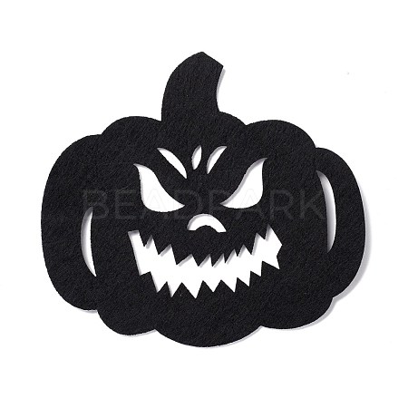 Wool Felt Pumpkin Jack-O'-Lantern Party Decorations AJEW-P101-04C-1