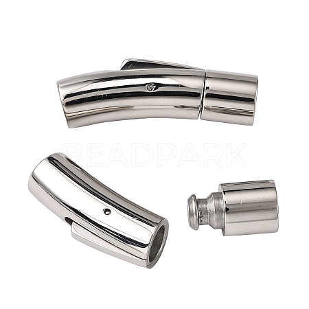 Tarnish Resistant 304 Stainless Steel Bayonet Clasps X-STAS-I013-6mm-1