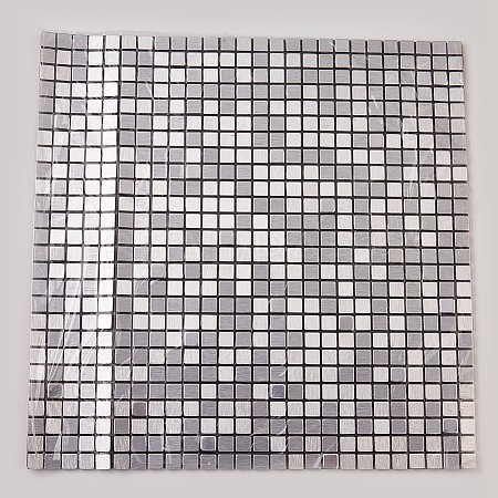 Aluminum Plate Adhesive Self-adhesive Mosaic Tiles AJEW-WH0041-02-1