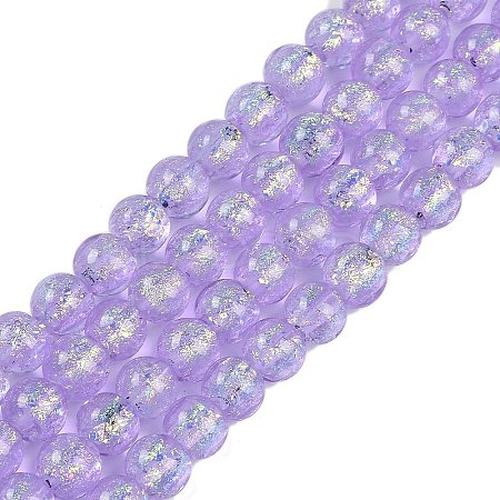 Handmade Foil Lampwork Beads Strands FOIL-K003-06B-01-1
