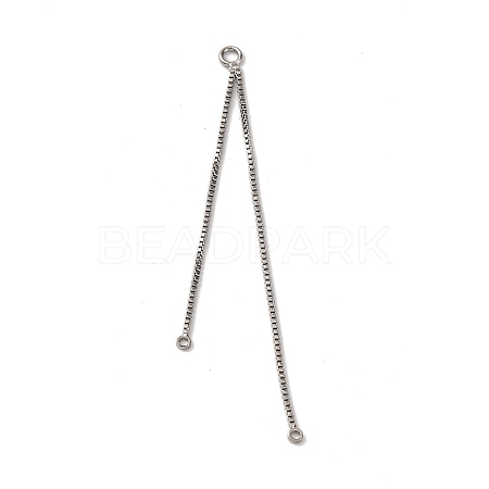 Brass Tassel Box Chain Big Pendants KK-G510-13P-1