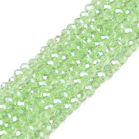 Electroplate Glass Beads Strands EGLA-A044-T2mm-A09-1