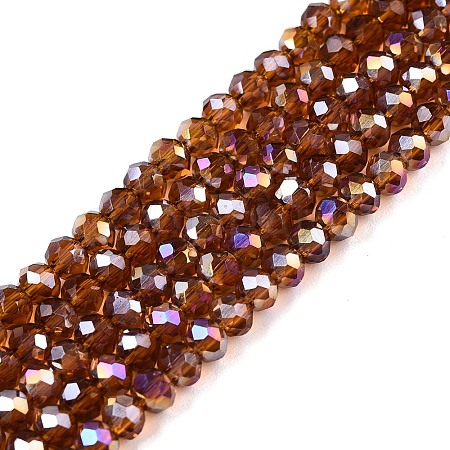 Electroplate Glass Beads Strands EGLA-A044-T3mm-B02-1
