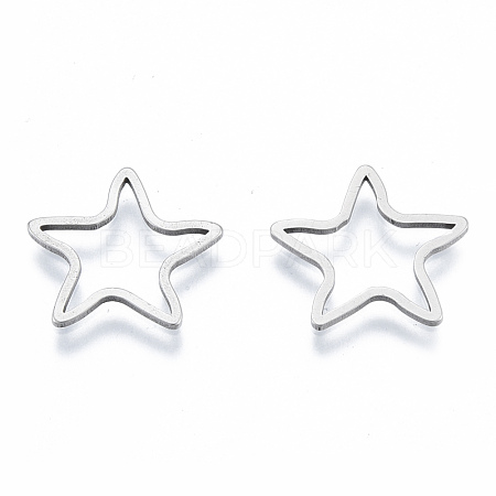 Non-Tarnish 201 Stainless Steel Linking Rings STAS-N090-T19-1-1