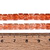 Crackle Transparent Glass Beads Strands GLAA-N062-4mm-11-2