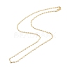 Brass Lumachina Chains Necklace for Women NJEW-P265-34G-2