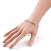 Bling Glass Braided Bead Bracelet for Women BJEW-JB08231-4