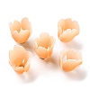 4-Petal Opaque Acrylic Bead Caps X-SACR-D007-08A-2