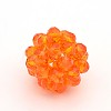 Transparent Glass Crystal Round Woven Beads GLAA-A034-4mm-A09-1