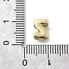 Brass Micro Pave Cubic Zirconia Letter Multi-Strand Links KK-D295-32G-26-3