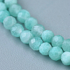 Natural Amazonite Beaded Necklaces NJEW-K114-A-A07-2