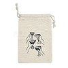 Cloth Hangover Kit Party Favor Drawstring Bags ABAG-A012-05B-03-1