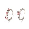 2Pcs Alloy with Rhinestone Cuff Rings FS-WGCB7EB-20-1