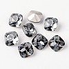 Faceted Square K9 Glass Pointed Back Rhinestone Cabochons RGLA-E007-8mm-M-3