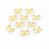 Electroplated Bowknot Resin Cabochons MRMJ-R128-16G-1