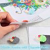 5Pcs 5 Colors Hedgehog Plastic Diamond Painting Magnet Cover Holder AJEW-SZ0001-97-5