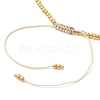 Natural Pearl & Seed Braided Bead Bracelets BJEW-JB09722-6