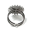 Sun 304 Stainless Steel Open Cuff Rings STAS-Z060-08P-03-3