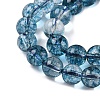 Dyed Round Natural Crackle Quartz Beads Strands G-K084-6mm-03A-6
