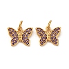 304 Stainless Steel Rhinestone Pendants STAS-U061-39G-01-1