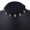 Punk Imitation Leather Choker Necklaces X-NJEW-N0052-255-4
