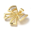 Rack Plating Brass Micro Pave Cubic Zirconia Pendants KK-G500-03A-G-2