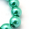 Baking Painted Pearlized Glass Pearl Round Bead Strands X-HY-Q003-10mm-29-3