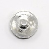 Platinum Plated Zinc Alloy Grade A Rhinestone Buttons SNAP-G001-33A-FF-2