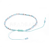 Adjustable Nylon Thread Braided Beads Bracelets BJEW-JB04377-04-3