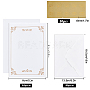 CRASPIRE Gilding Classical Kraft Paper Envelopes with Stickers DIY-CP0004-86B-2