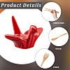 Paper Crane Ceramic Chopstick Stands DJEW-WH0058-12C-5