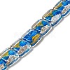Handmade Gold Foil and Silver Foil Lampwork Beads FOIL-C001-01A-08-1