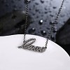 Fashion Brass Micro Pave Cubic Zirconia Pendant Necklaces NJEW-BB34104-4