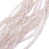 Electroplate Glass Beads Strands EGLA-J144-HR-C07-1