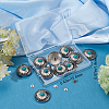 Gorgecraft 10Pcs 1-Hole Alloy & Turquoise Buttons FIND-GF0003-47-7